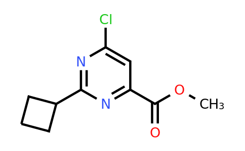 CAS 1707563-22-1 | Methyl 6-chloro-2-cyclobutylpyrimidine-4-carboxylate