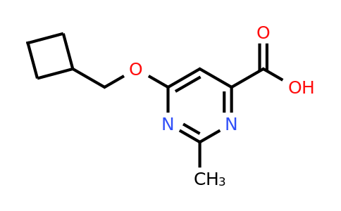 CAS 1707563-23-2 | 6-(Cyclobutylmethoxy)-2-methylpyrimidine-4-carboxylic acid