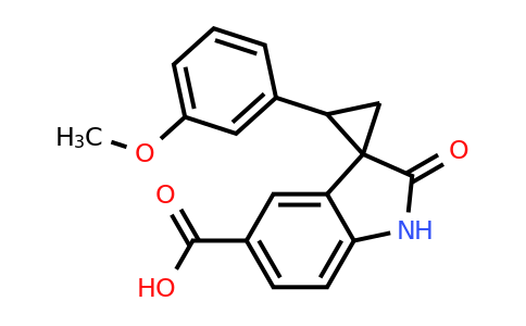 CAS 1707563-47-0 | 2-(3-Methoxyphenyl)-2'-oxospiro[cyclopropane-1,3'-indoline]-5'-carboxylic acid