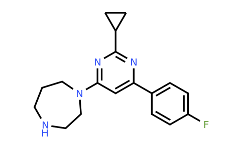 CAS 1707566-52-6 | 1-(2-Cyclopropyl-6-(4-fluorophenyl)pyrimidin-4-yl)-1,4-diazepane