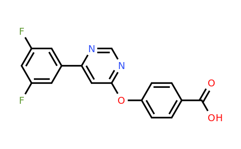 CAS 1707571-74-1 | 4-((6-(3,5-Difluorophenyl)pyrimidin-4-yl)oxy)benzoic acid