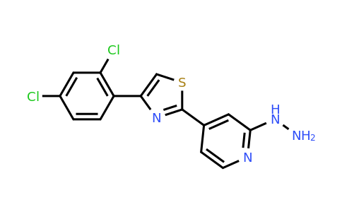 CAS 1707576-47-3 | 4-(2,4-Dichlorophenyl)-2-(2-hydrazinylpyridin-4-yl)thiazole