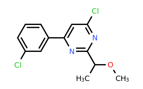 CAS 1707603-51-7 | 4-Chloro-6-(3-chlorophenyl)-2-(1-methoxyethyl)pyrimidine