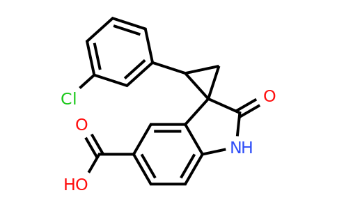 CAS 1707605-77-3 | 2-(3-Chlorophenyl)-2'-oxospiro[cyclopropane-1,3'-indoline]-5'-carboxylic acid