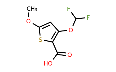 CAS 1707609-66-2 | 3-(Difluoromethoxy)-5-methoxythiophene-2-carboxylic acid