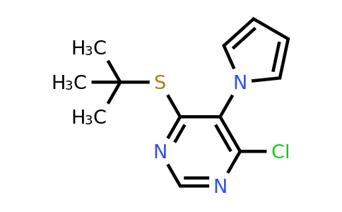 CAS 1707668-52-7 | 4-(tert-Butylthio)-6-chloro-5-(1H-pyrrol-1-yl)pyrimidine