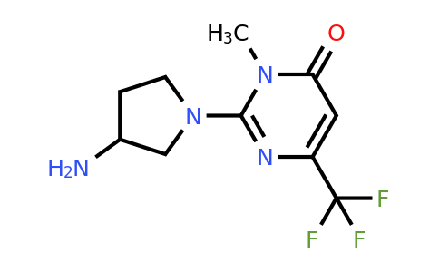 CAS 1707735-19-0 | 2-(3-Aminopyrrolidin-1-yl)-3-methyl-6-(trifluoromethyl)pyrimidin-4(3H)-one