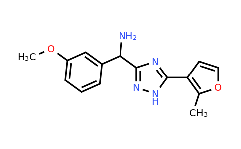 CAS 1707735-82-7 | (3-Methoxyphenyl)(5-(2-methylfuran-3-yl)-1H-1,2,4-triazol-3-yl)methanamine