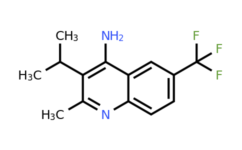 CAS 1707736-28-4 | 3-Isopropyl-2-methyl-6-(trifluoromethyl)quinolin-4-amine