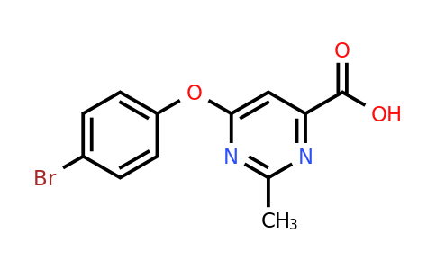 CAS 1707747-06-5 | 6-(4-Bromophenoxy)-2-methylpyrimidine-4-carboxylic acid