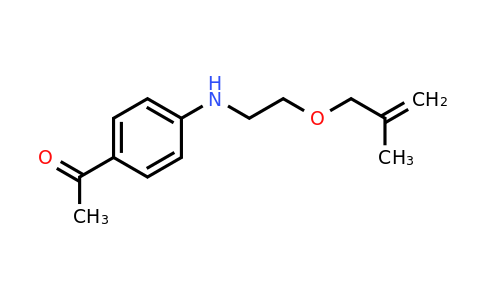 CAS 1707756-35-1 | 1-[4-({2-[(2-methylprop-2-en-1-yl)oxy]ethyl}amino)phenyl]ethan-1-one