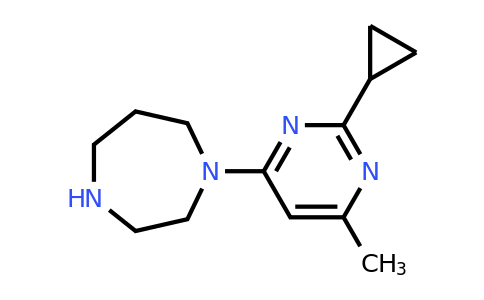 CAS 1708013-46-0 | 1-(2-Cyclopropyl-6-methylpyrimidin-4-yl)-1,4-diazepane