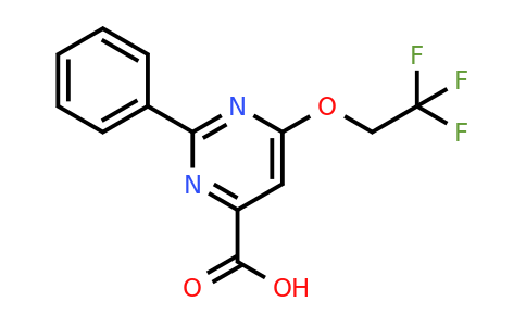 CAS 1708026-94-1 | 2-Phenyl-6-(2,2,2-trifluoroethoxy)pyrimidine-4-carboxylic acid