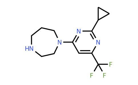 CAS 1708080-43-6 | 1-(2-Cyclopropyl-6-(trifluoromethyl)pyrimidin-4-yl)-1,4-diazepane