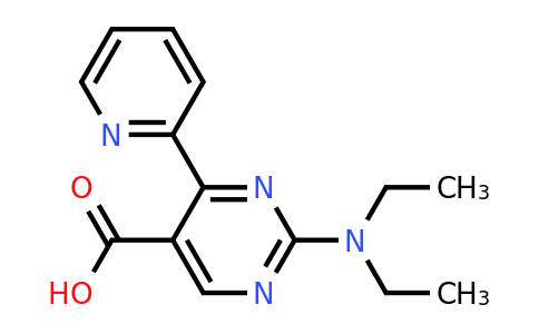 CAS 1708080-62-9 | 2-(Diethylamino)-4-(pyridin-2-yl)pyrimidine-5-carboxylic acid