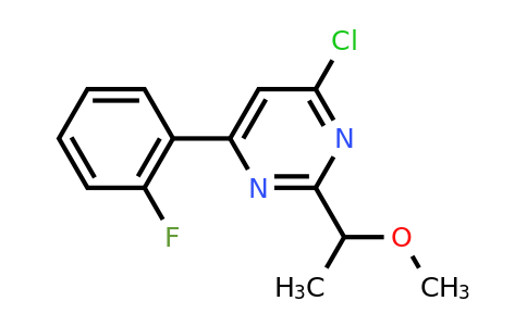 CAS 1708208-53-0 | 4-Chloro-6-(2-fluorophenyl)-2-(1-methoxyethyl)pyrimidine
