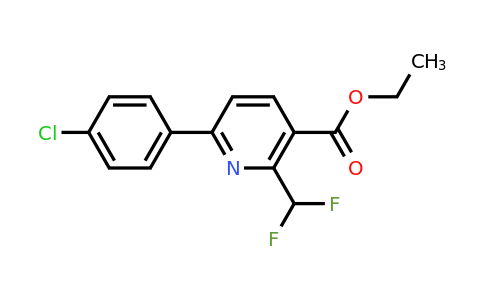 CAS 1708208-56-3 | Ethyl 6-(4-chlorophenyl)-2-(difluoromethyl)nicotinate