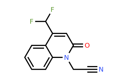 CAS 1708208-59-6 | 2-(4-(Difluoromethyl)-2-oxoquinolin-1(2H)-yl)acetonitrile