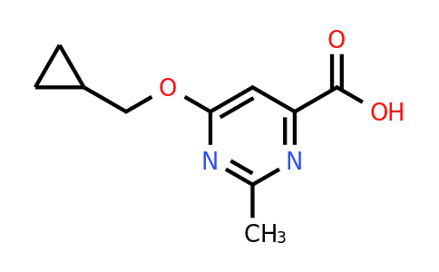 CAS 1708254-98-1 | 6-(Cyclopropylmethoxy)-2-methylpyrimidine-4-carboxylic acid