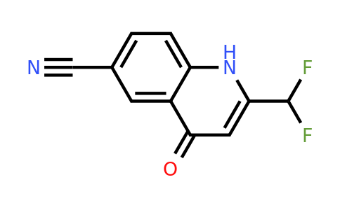 CAS 1708263-46-0 | 2-(Difluoromethyl)-4-oxo-1,4-dihydroquinoline-6-carbonitrile