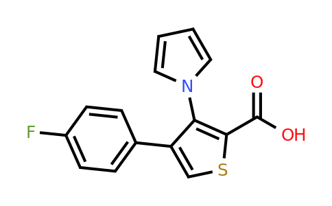 CAS 1708268-48-7 | 4-(4-Fluorophenyl)-3-(1H-pyrrol-1-yl)thiophene-2-carboxylic acid