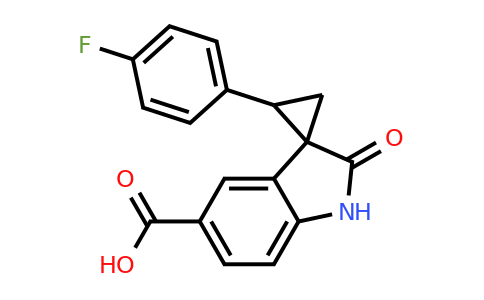 CAS 1708269-21-9 | 2-(4-Fluorophenyl)-2'-oxospiro[cyclopropane-1,3'-indoline]-5'-carboxylic acid