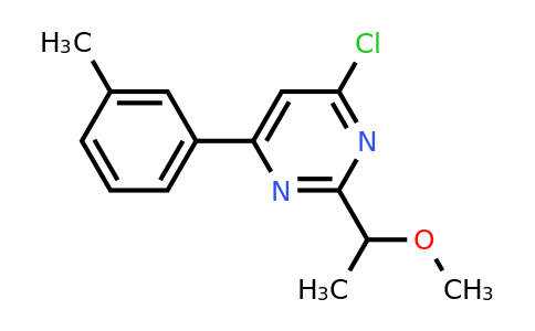 CAS 1708288-59-8 | 4-Chloro-2-(1-methoxyethyl)-6-(m-tolyl)pyrimidine