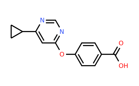 CAS 1708288-99-6 | 4-((6-Cyclopropylpyrimidin-4-yl)oxy)benzoic acid