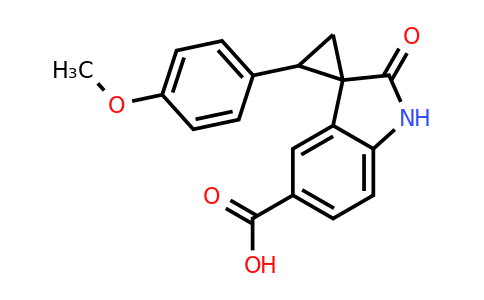 CAS 1708295-33-3 | 2-(4-Methoxyphenyl)-2'-oxospiro[cyclopropane-1,3'-indoline]-5'-carboxylic acid