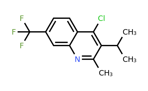 CAS 1708371-37-2 | 4-Chloro-3-isopropyl-2-methyl-7-(trifluoromethyl)quinoline