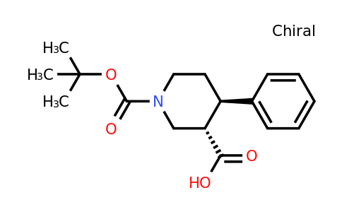 CAS 170838-49-0 | trans-1-[(tert-butoxy)carbonyl]-4-phenylpiperidine-3-carboxylic acid