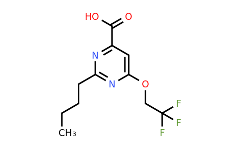 CAS 1708380-11-3 | 2-Butyl-6-(2,2,2-trifluoroethoxy)pyrimidine-4-carboxylic acid