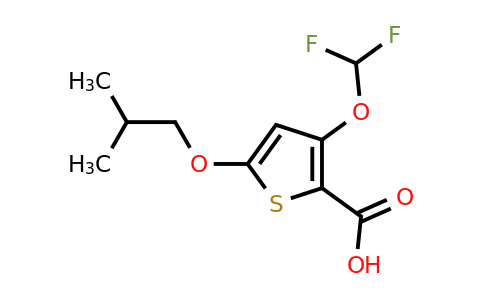 CAS 1708401-58-4 | 3-(Difluoromethoxy)-5-isobutoxythiophene-2-carboxylic acid
