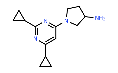 CAS 1708428-27-6 | 1-(2,6-Dicyclopropylpyrimidin-4-yl)pyrrolidin-3-amine
