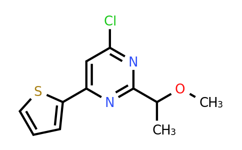 CAS 1708437-42-6 | 4-Chloro-2-(1-methoxyethyl)-6-(thiophen-2-yl)pyrimidine