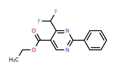 CAS 1708437-52-8 | Ethyl 4-(difluoromethyl)-2-phenylpyrimidine-5-carboxylate