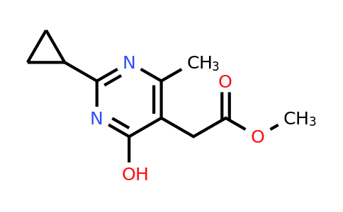 CAS 1710293-14-3 | Methyl 2-(2-cyclopropyl-4-hydroxy-6-methylpyrimidin-5-yl)acetate