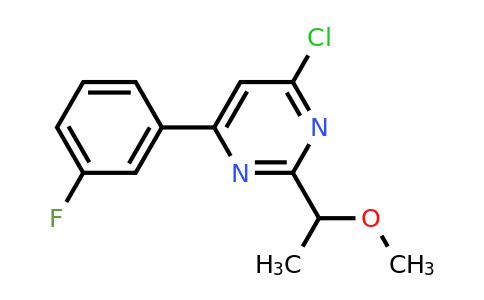 CAS 1710293-48-3 | 4-Chloro-6-(3-fluorophenyl)-2-(1-methoxyethyl)pyrimidine