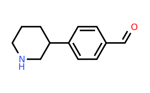 CAS 1710293-95-0 | 4-(Piperidin-3-yl)benzaldehyde