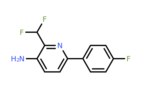 CAS 1710471-52-5 | 2-(Difluoromethyl)-6-(4-fluorophenyl)pyridin-3-amine