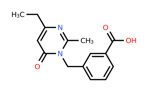 CAS 1710834-00-6 | 3-((4-Ethyl-2-methyl-6-oxopyrimidin-1(6H)-yl)methyl)benzoic acid