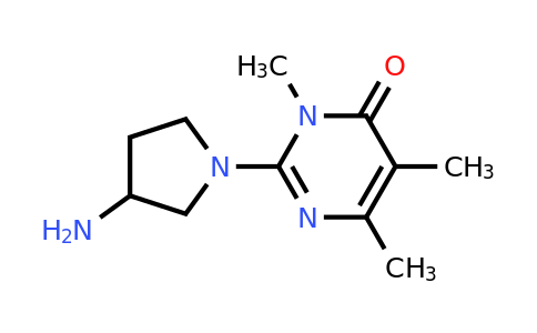 CAS 1710845-28-5 | 2-(3-Aminopyrrolidin-1-yl)-3,5,6-trimethylpyrimidin-4(3H)-one