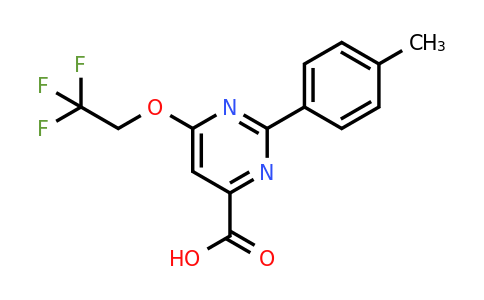 CAS 1710847-07-6 | 2-(p-Tolyl)-6-(2,2,2-trifluoroethoxy)pyrimidine-4-carboxylic acid