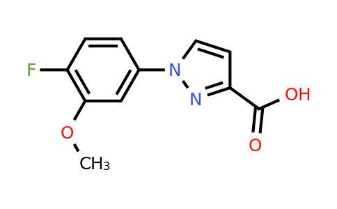 CAS 1712408-56-4 | 1-(4-fluoro-3-methoxyphenyl)-1H-pyrazole-3-carboxylic acid