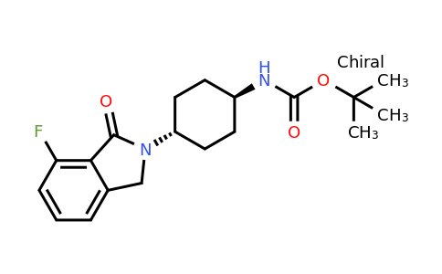 CAS 1713160-81-6 | tert-Butyl (trans-4-(7-fluoro-1-oxoisoindolin-2-yl)cyclohexyl)carbamate