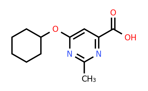 CAS 1713477-00-9 | 6-(Cyclohexyloxy)-2-methylpyrimidine-4-carboxylic acid