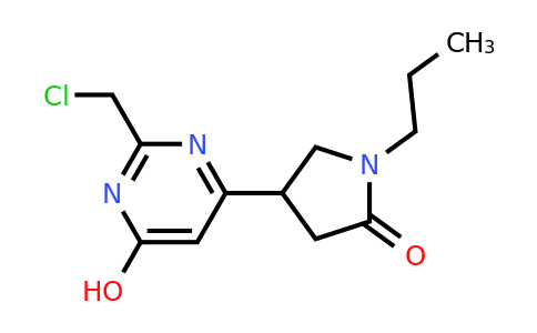 CAS 1713477-11-2 | 4-(2-(Chloromethyl)-6-hydroxypyrimidin-4-yl)-1-propylpyrrolidin-2-one
