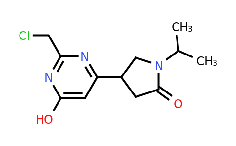 CAS 1713589-45-7 | 4-(2-(Chloromethyl)-6-hydroxypyrimidin-4-yl)-1-isopropylpyrrolidin-2-one