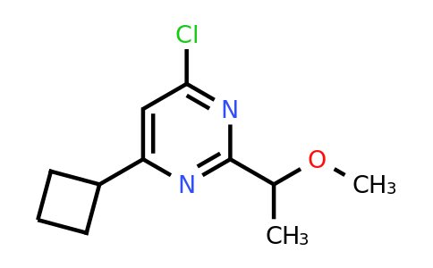 CAS 1713589-50-4 | 4-Chloro-6-cyclobutyl-2-(1-methoxyethyl)pyrimidine