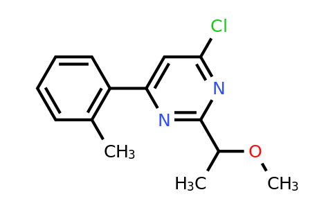 CAS 1713589-56-0 | 4-Chloro-2-(1-methoxyethyl)-6-(o-tolyl)pyrimidine